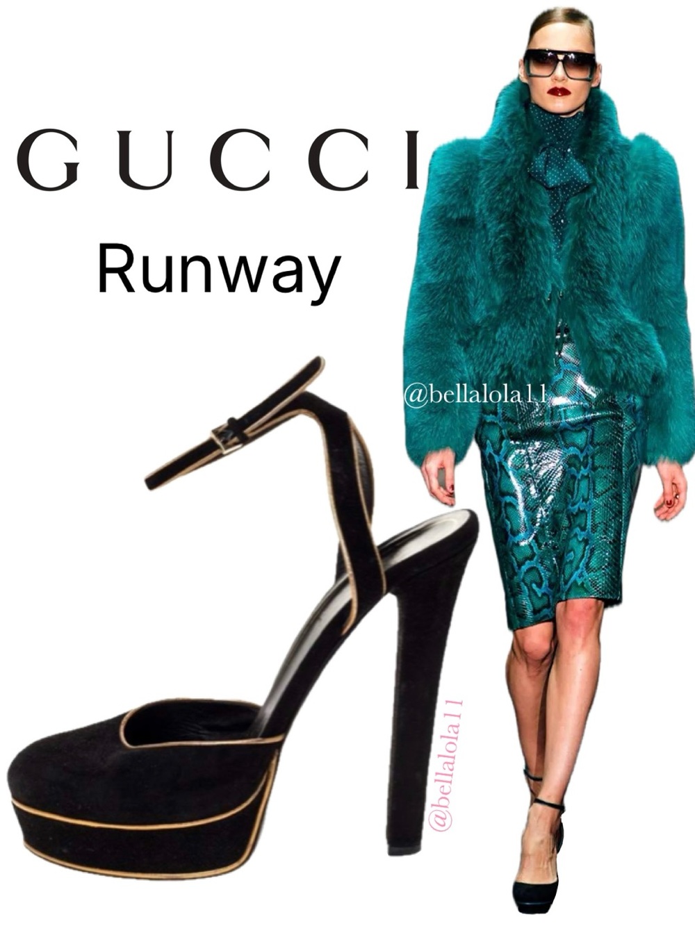 NEW IN BOX AUTHENTIC GUCCI RUNWAY HEELS
